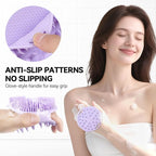 2-Pack Soft Silicone Dual-Sided Body Scrubber & Loofah | Gentle Exfoliating - Image 3