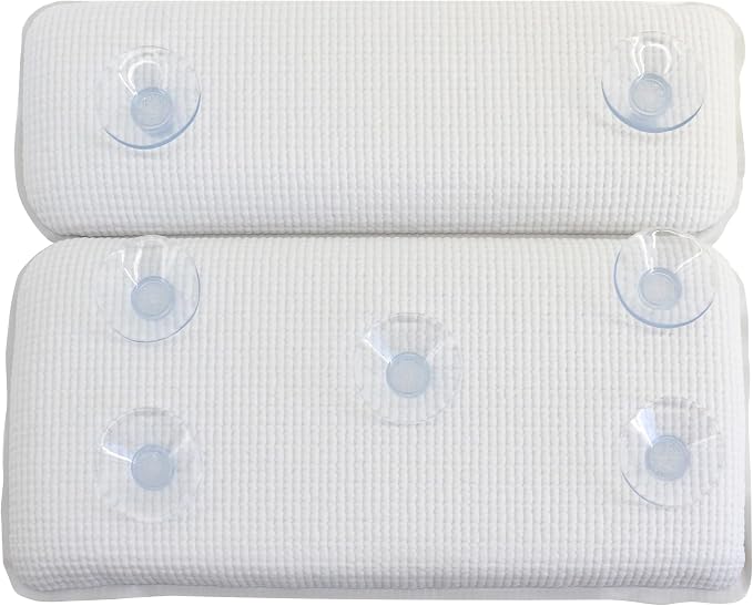 Splash Home Sooth Double Chamber Vinyl Spa Pillow, Machine Washable, 14.6" x - Image 2