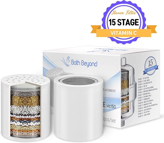 Bath Beyond 15-Stage Shower Filter Replacement Cartridge Shower Filter - Image 2