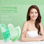 Sherr 24 Pcs Gua Sha Facial Tool Resin Gua Sha Massage Tool Heart Shaped Facial - Image 7