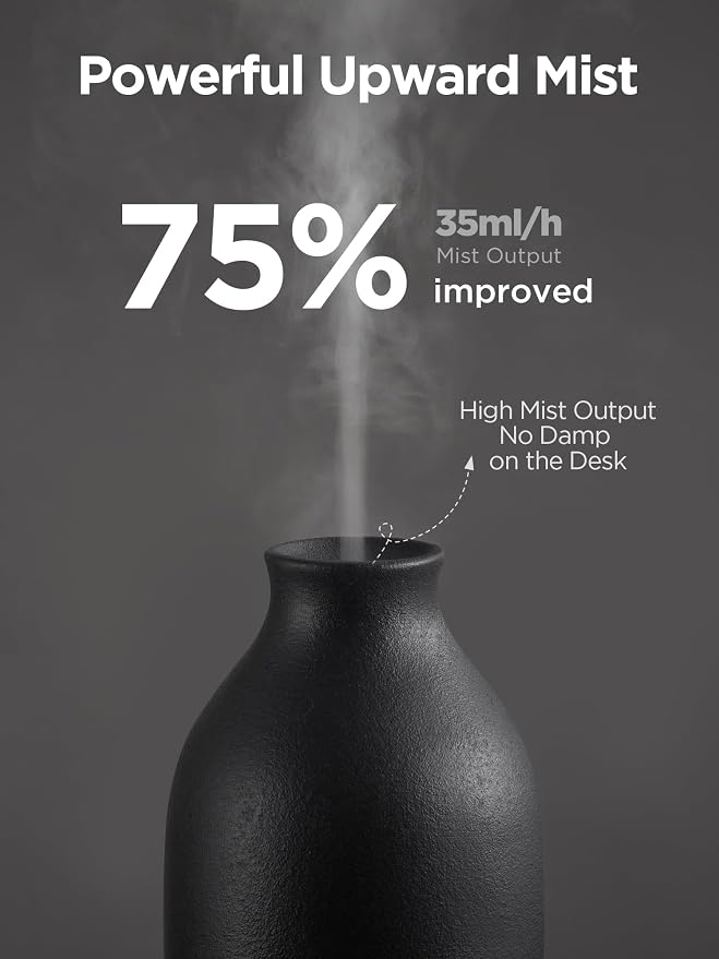 InnoGear Essential Oil Diffuser, 150ml Ceramic Stone Diffuser Handcrafted - Image 2