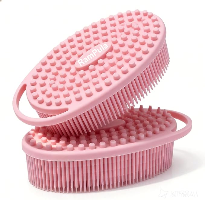 RamPula Silicone Body Scrubber, Silicone Loofah, Quick-Dry Exfoliating Body - Image 6