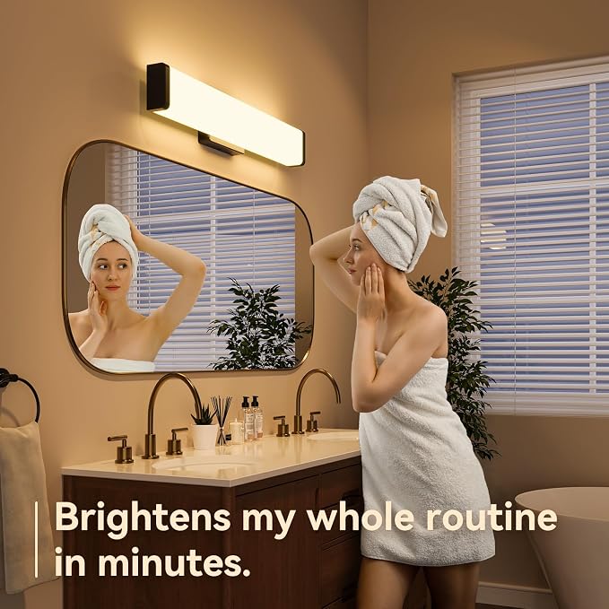 Amico Bathroom Vanity Light Over Mirror 32 inch, Dimmable 5CCT Led Vanity Lights - Image 8