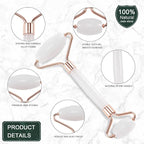 Jade Roller for Face, Facial Roller Massager Skin Care Tool, Gua Sha Facial - Image 2