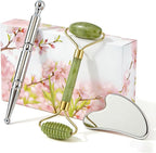 Stainless Steel Gua Sha Tool, Face Roller, Manual Massage Pen, Jade Roller by Yopongku