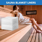 Mimorou 100 Pack Disposable Sauna Blanket Sauna Bag Liners Plastic Sheeting - Image 6