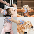 Silicone Hair Scalp Massager Shampoo Brush Scalp Scrubber Hair Washing Brush - Image 5