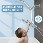 MakeFit Dual Filtered Rain Shower Head Combo, Handheld Shower Head - Image 2