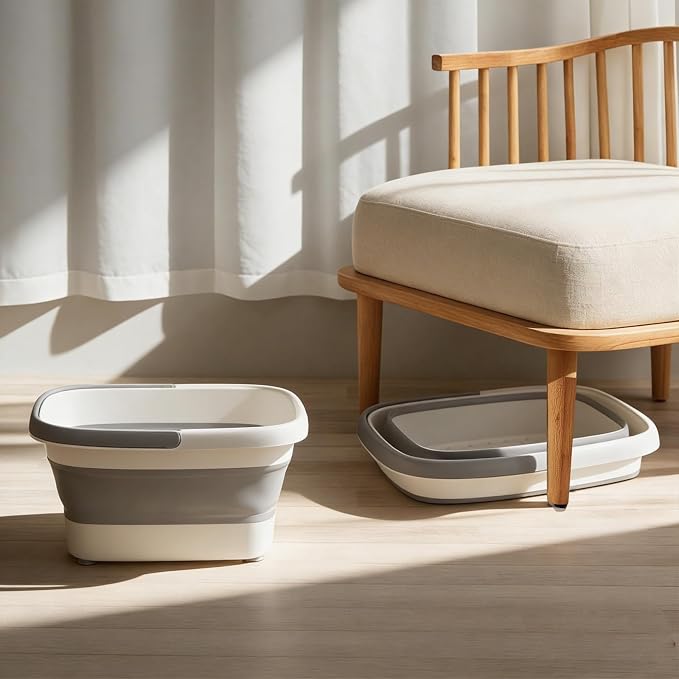 Collapsible Foot Bath Basin for Soaking Feet, Portable Foot Soak Tub - Image 7