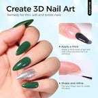 3 Pcs 18ml Gel Base Coat, Builder Gel & No Wipe Top Coat Set - Image 7