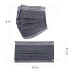 Borje Grey Disposable Face Mask 100 Pcs Grey Face Masks 3 Ply Protection Masks - Image 4