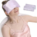 Lavender Eye Pillow, Hot or Cold Weighted Satin Eye Mask, Microwaveable Moist by SereLune