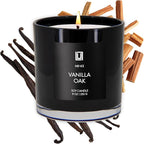Lulu Candles | Vanilla Oak | Luxury Scented Soy Jar Candle | Hand Poured in The by LULUCANDLES