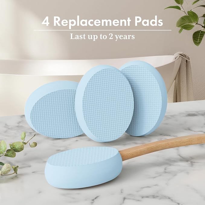 AmazerBath Lotion Applicator for Back, 4 Replaceable Pads - Image 6