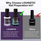 LOUINSTIC Nail Prep Dehydrator and Acid-Free Primer, Quick-Dry & Safe - Image 6