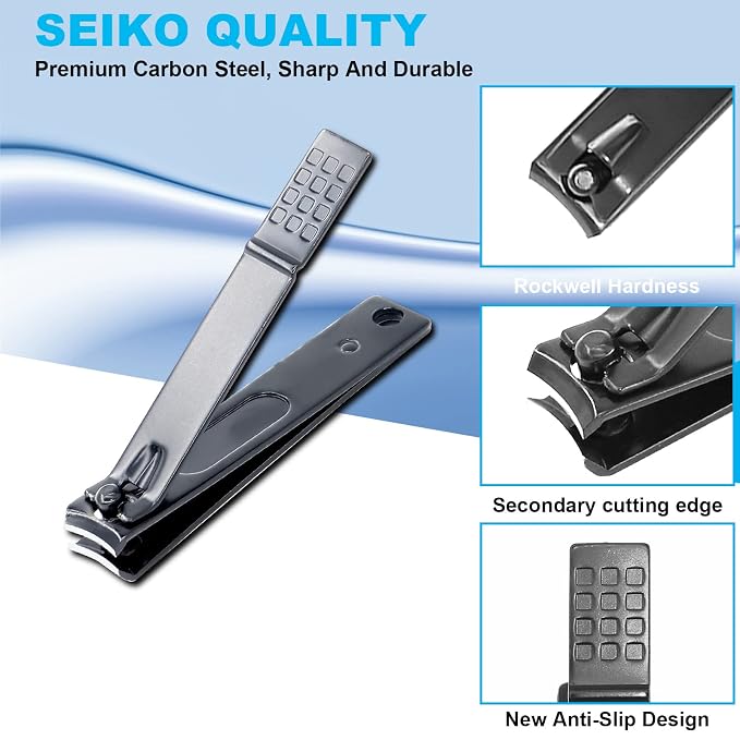 8 PCS Nail Clippers, ONEHERE Premium Manicure Set, Professional Grooming Gift - Image 5