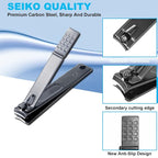 8 PCS Nail Clippers, ONEHERE Premium Manicure Set, Professional Grooming Gift - Image 5