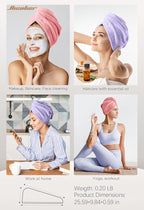 Hicober Microfiber Hair Towel, Hair Drying Towels - Image 5