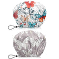 2 PCS Shower Cap Waterproof Double Layer Elastic Adjustable Reusable Hair Bath by BHAHB