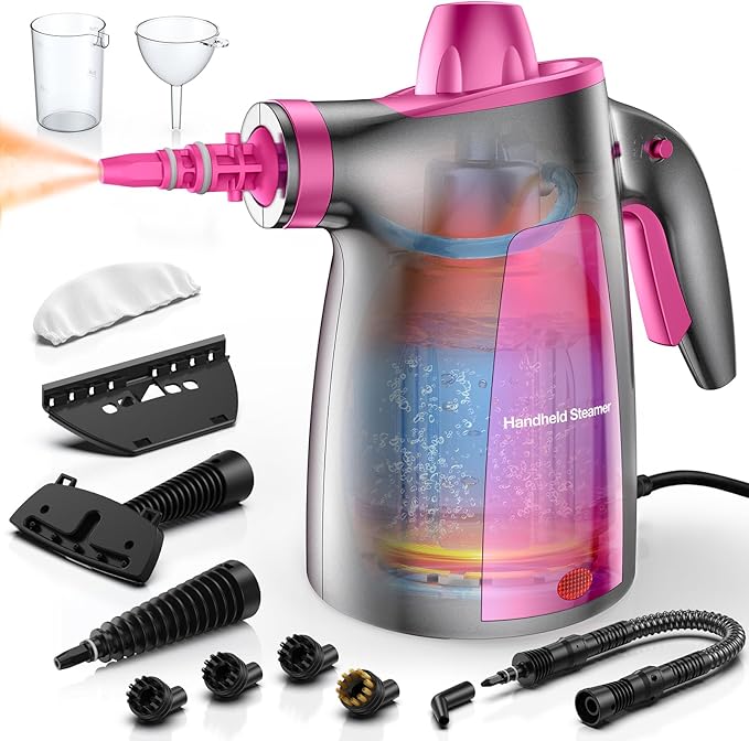 LABIGO Steam Cleaner, Pressurized Handheld Multi-Surface Natural Steam Cleaner by LABIGO