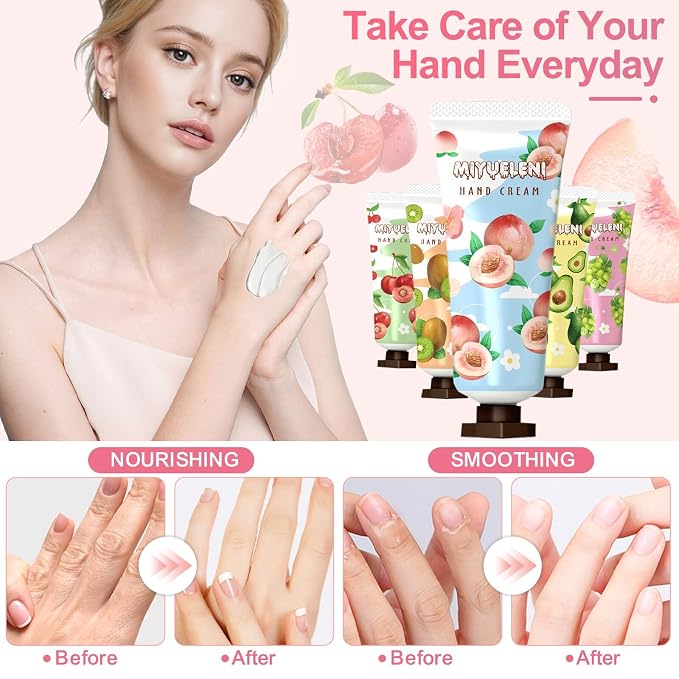 40 Pack Hand Cream Gift Set, Mothers Day Gifts, Moisturizing Hand Lotion - Image 5