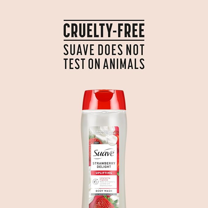 Suave Strawberry Delight Uplifting Body Wash, Formulated - Image 7