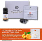 Essence Wearable Aromatherapy Nasal Diffuser – Orange Essential Oil Nose Ring - Image 7