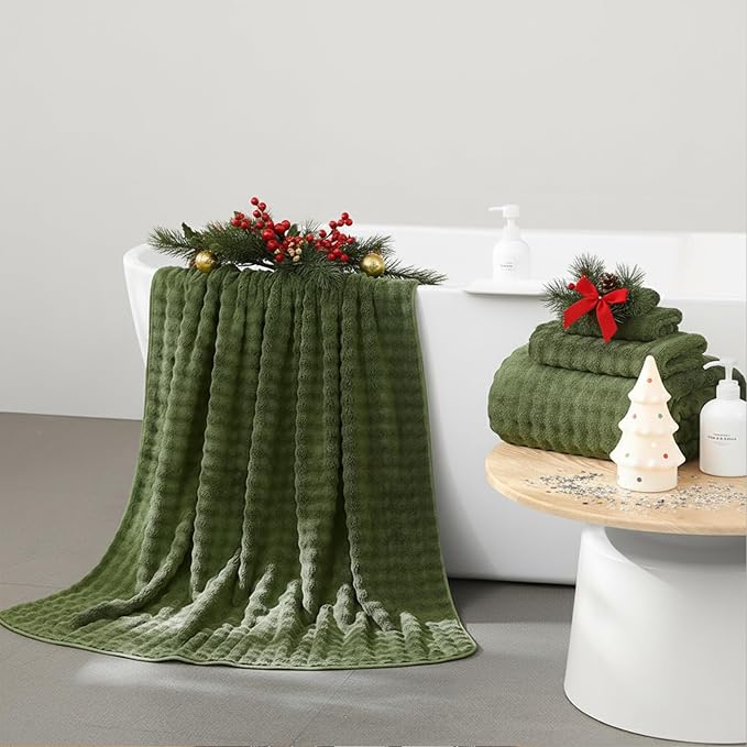 KBY Bath Towels Set of 2, Extra Large Bath Sheets 40X80 Inches, Quick Dry - Image 2