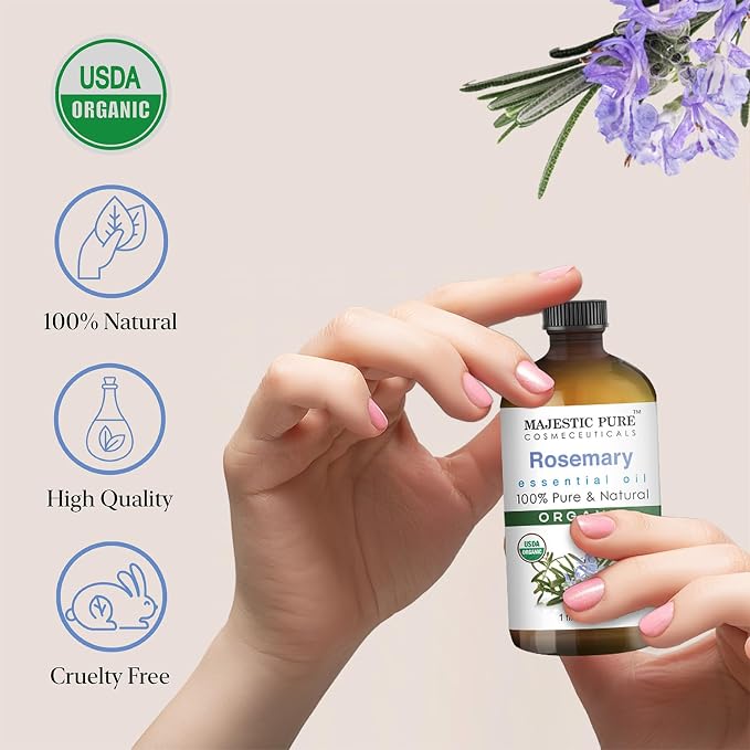 Majestic Pure Organic Rosemary Essential Oil - Image 4