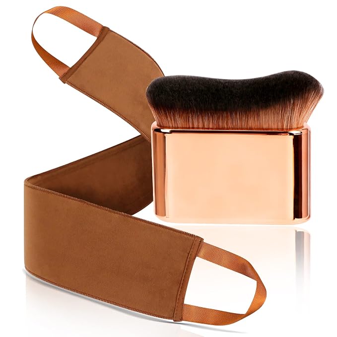 2-in-1 Self Tanning Brush Kit | Rose Gold Tan Applicator by Yoseng