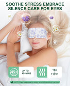 Heated Eye Mask Disposable 24 Pack, 46+ Min Self Heating Steam Eye Mask - Image 3