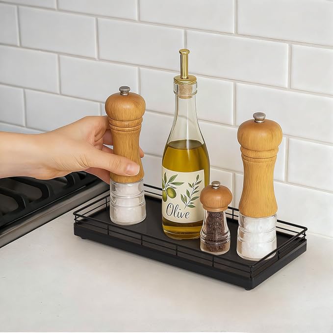 Bathroom Vanity Tray for Countertop, Bathroom Organizer for Soap, Perfume & - Image 8