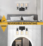 Bathroom Light Fixtures, 3-Light Vanity Lights, Modern Wall Lamp - Image 4