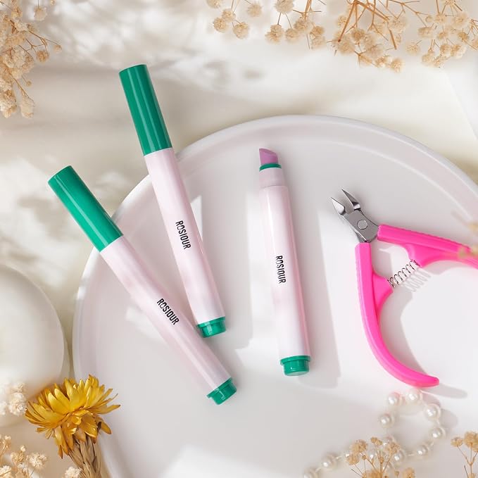 Ceramic Cuticle Oil Pusher Pen -3 in 1 Cuticle Remover Pen - Image 9