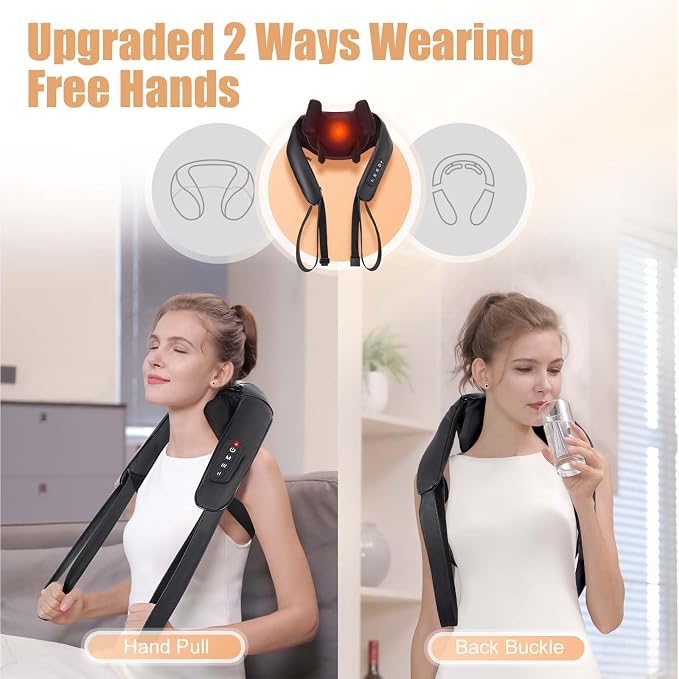 MASGRE Shiatsu Back and Neck Massager, Cordless Shoulder Massager - Image 2