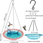 4 Pack Super Value Hanging Plastic Bird Baths and Feeders - Image 8