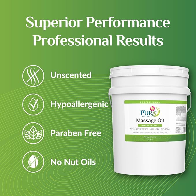 Herbal Therapy 5 Gallon Massage Oil, Aloe Vera, Professional, Massage Therapy - Image 3