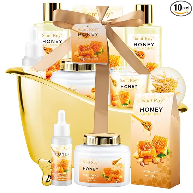 Mothers Day Birthday Spa Gifts for Women, Spa Gift Basket for Women & Men by SaintRoy