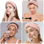 WILLBOND 4 Pack Microfiber Headbands Spa Facial Headbands Makeup Head bands - Image 3