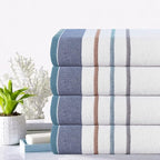 CASA COPENHAGEN White Bay 4Pcs 100% Egyptian Cotton Designer Hand Towels Gift - Image 2