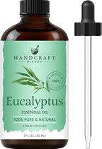 Handcraft Blends Eucalyptus Essential Oil – 1 Fl Oz – 100% Pure and Natural – by HandcraftBlends