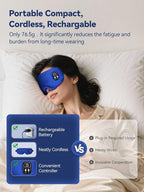 Heated Eye Mask for Dry Eyes, Silk Sleep Mask - Image 6