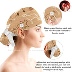 Ethnic Aztec Pattern Adjustable Scrub Cap Hat - Image 3