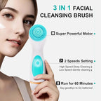 Facial Cleansing Brush, 3 in 1 Electric Face Scrubber - Image 2
