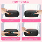 Portable Heating Pad Period Cramps: 2 Timer 6 Heat Levels 6 Vibration Modes - Image 3