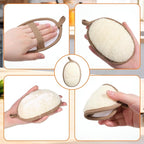 2Pcs Natural Loofah Exfoliating Body Scrubber, Made - Image 5