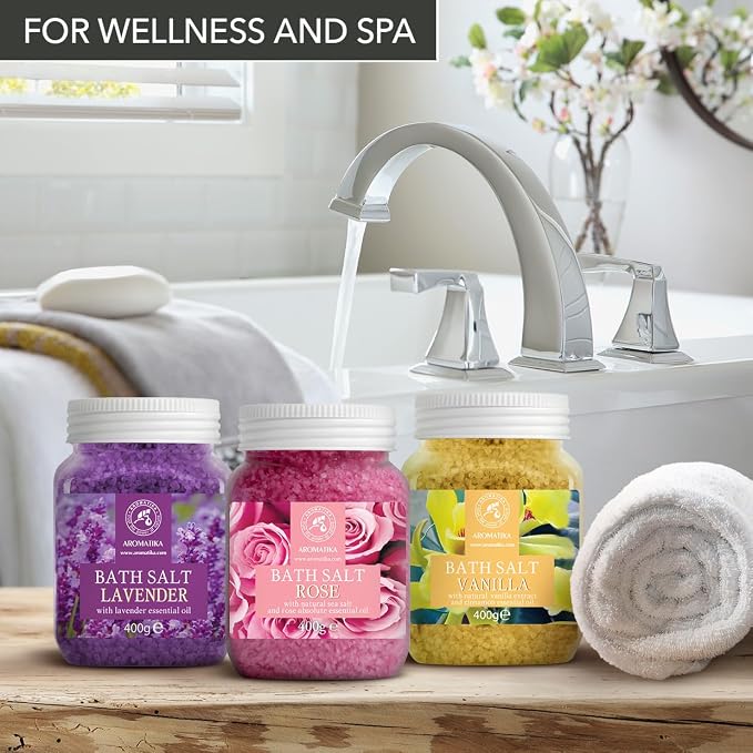 Rose Bath Salts 46 Oz – Natural Rosewood Oil & Rose Extract – Bath Additive - Image 8