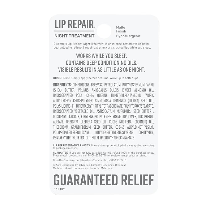 O'Keeffe's Lip Repair Night Treatment Lip Balm - Image 10
