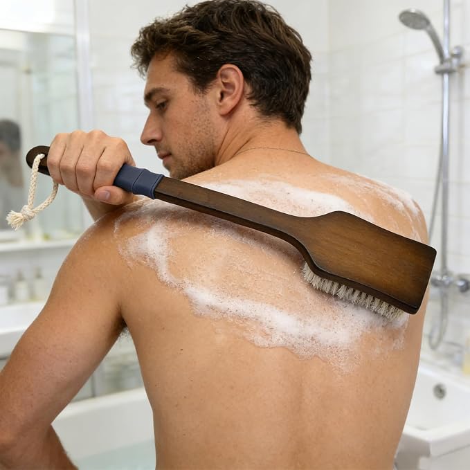Back Scrubber Shower Brush, Dry Brushing Body Brush - Image 7