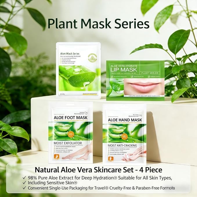 8 PCS Aloe Vera Moisturizing Mask Set - Image 8